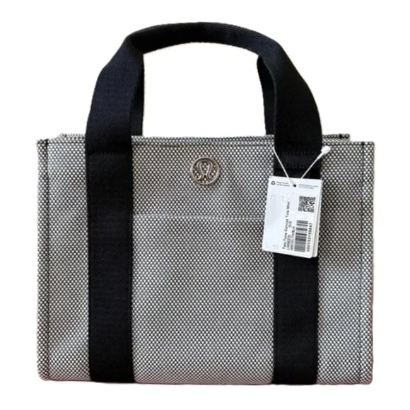 RARE Lululemon Mini-Canvas Tote Bag 4.5L Anchor Ivory Black Two-Tone NWT - Picture 11 of 11